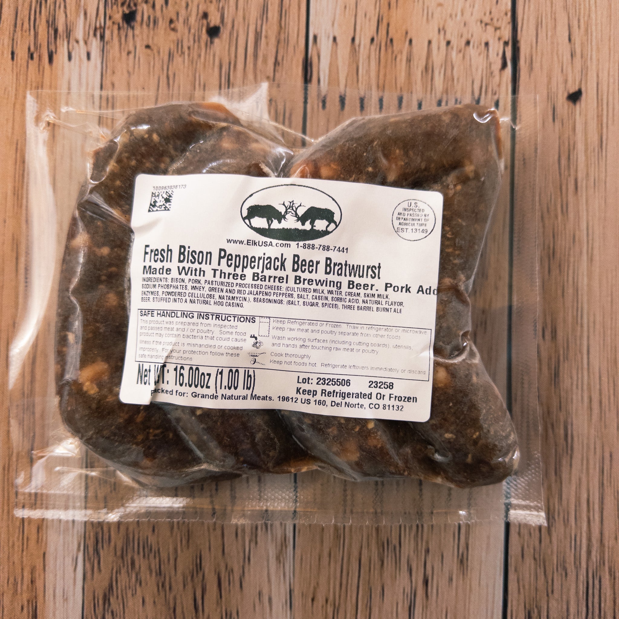 Buffalo Beer with Pepperjack Bratwurst