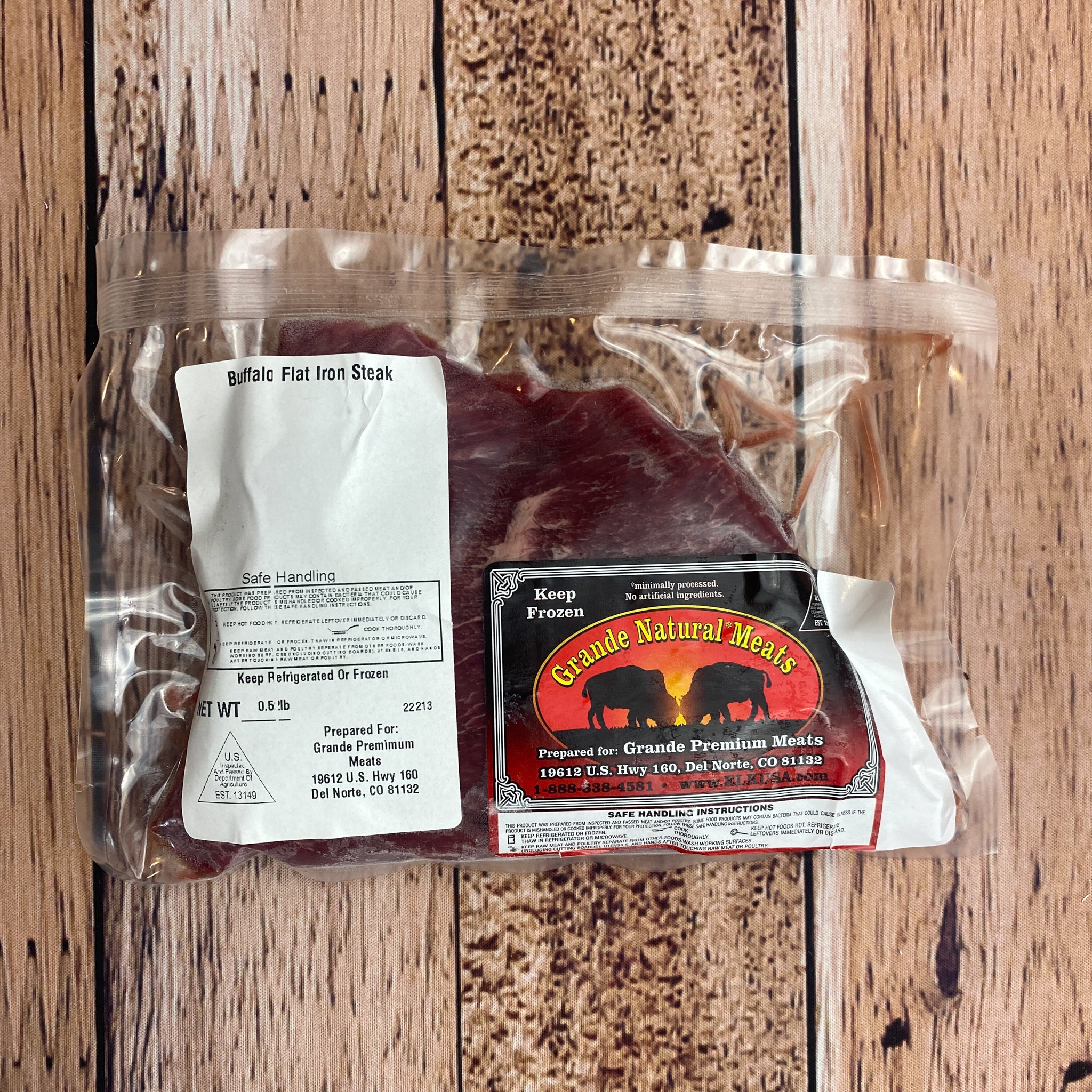 Buffalo Flat Iron Steak