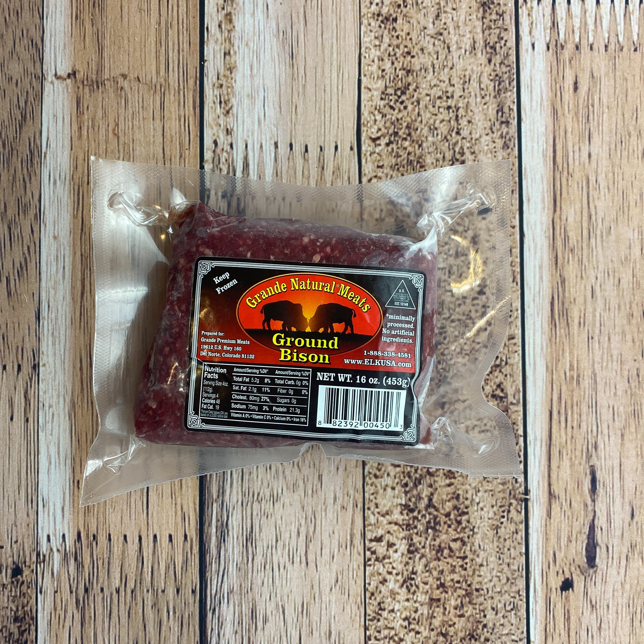 Buffalo Ground Meat Case