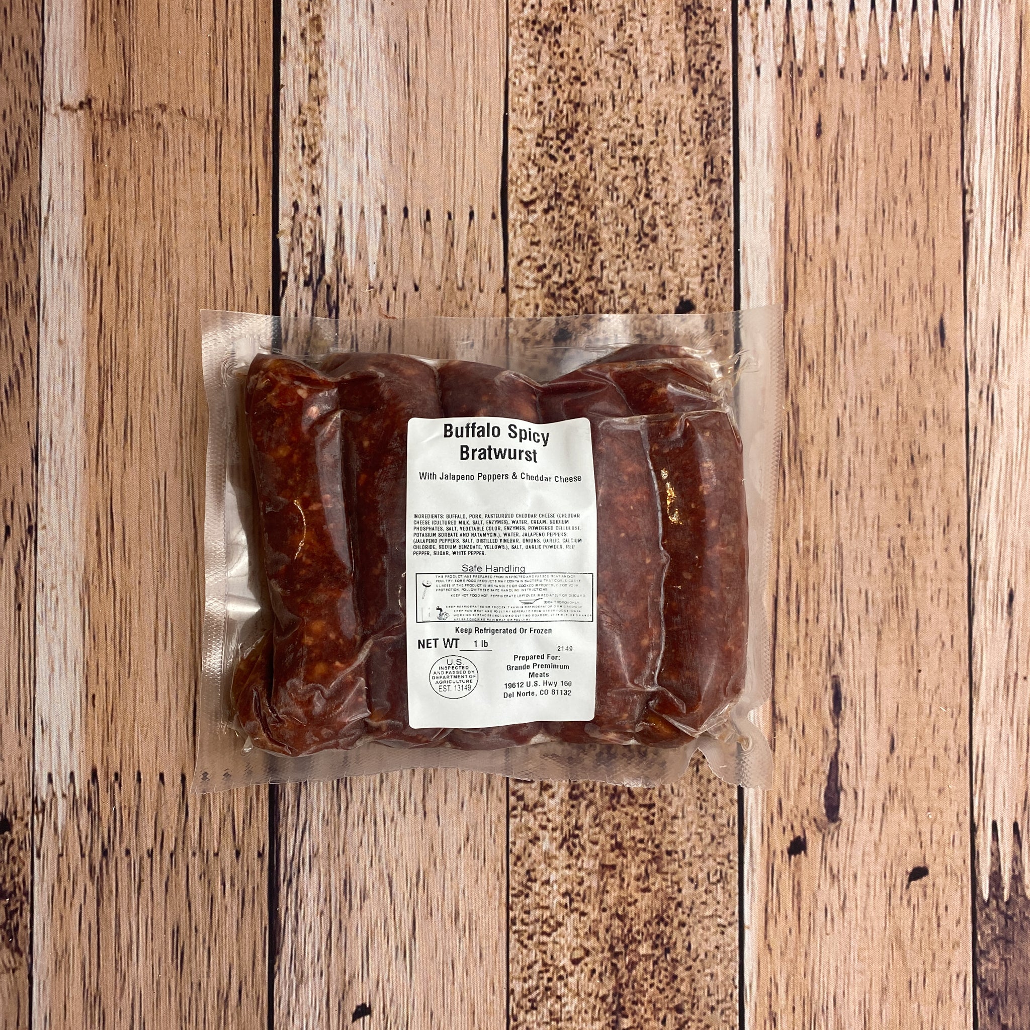 Buffalo Spicy Bratwurst