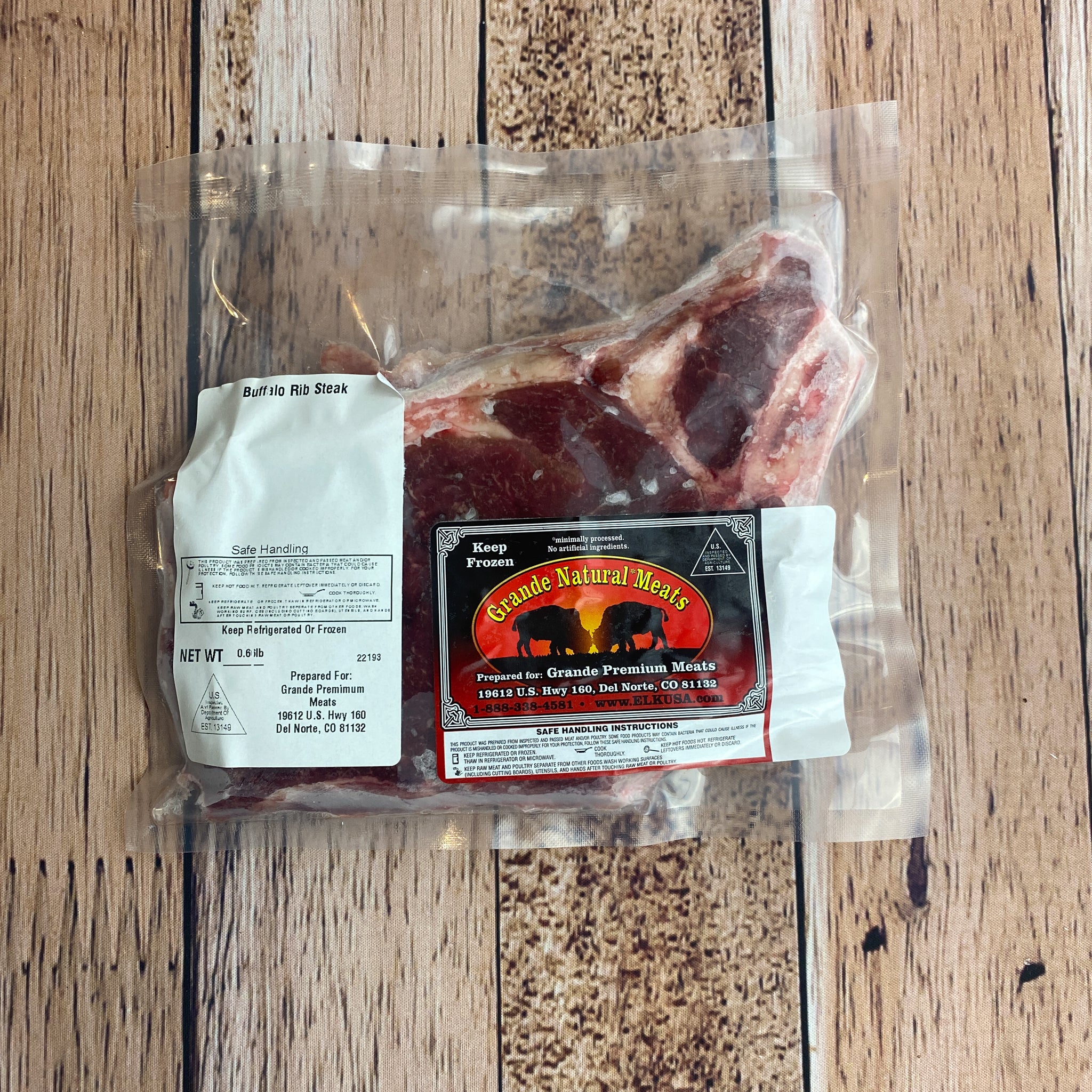 Buffalo Bone-In Ribeye Steak