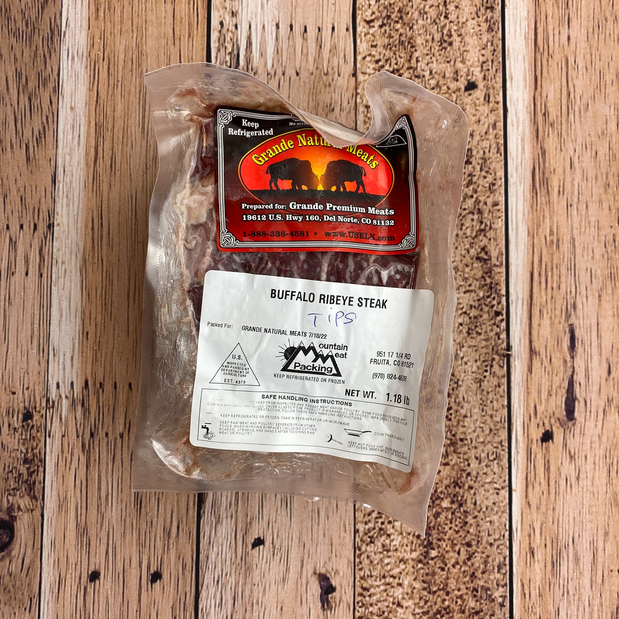 Buffalo Ribeye Loin Tips