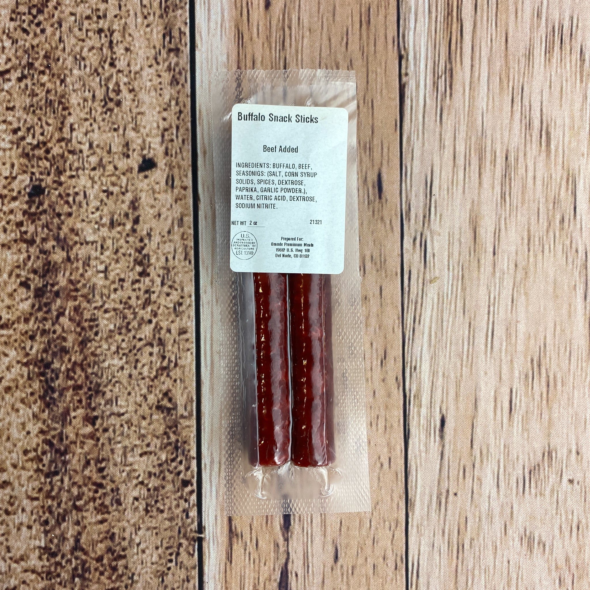 Buffalo Snack Sticks 2 oz.