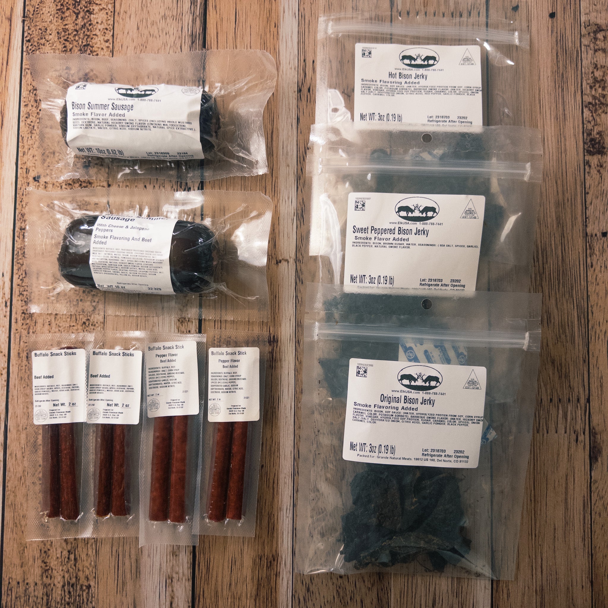 Buffalo Sausage &amp; Jerky Taster