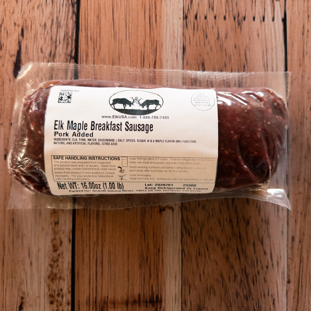 Elk Maple Breakfast Sausage