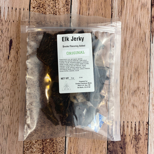Elk Jerky Original 3 oz.