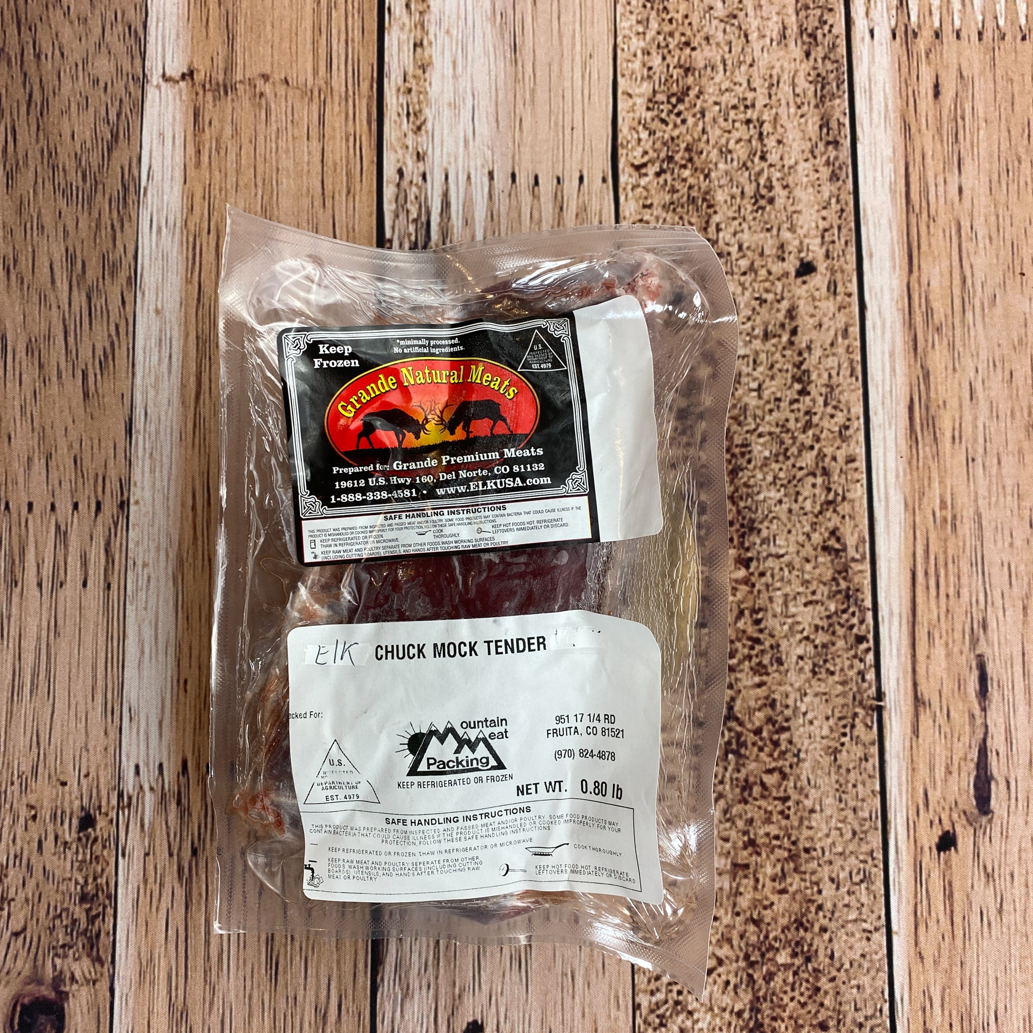 Elk Chuck Mock Tender