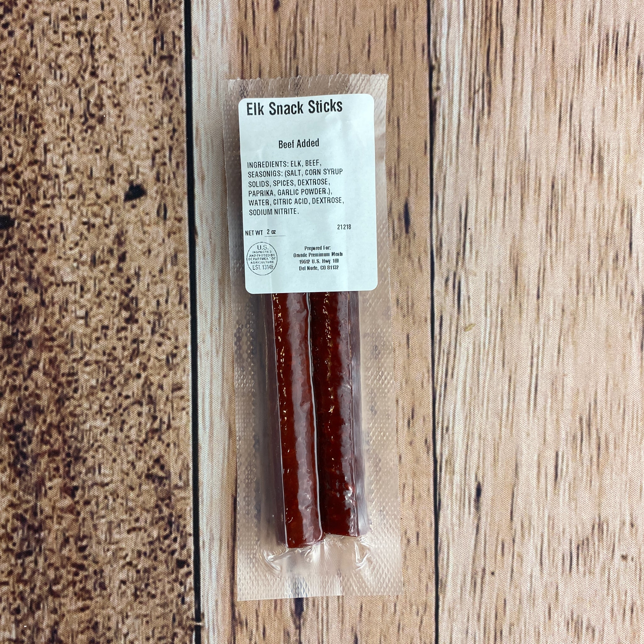 Elk Snack Stick 2 oz. (Original)