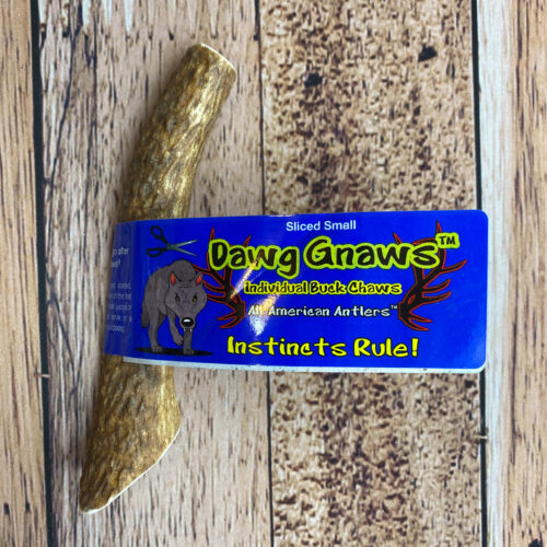 Dawg Gnaw small sliced antler chew.